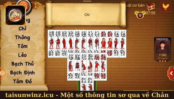 Một số thông tin sơ qua về Chắn tại Sunwin